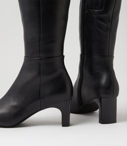 SEENAR MI BLACK BLACK HEEL LEATHER
