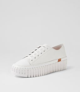 BEGUILE MI WHITE WHITE LEATHER TUMBLE LEATHER