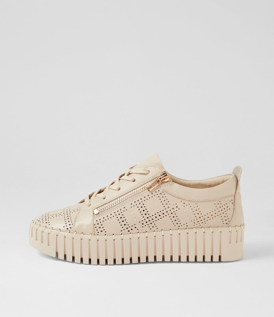 Bubblie Vanilla Leather Sneakers Bubblie Vanilla Leather Sneakers