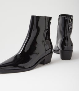 DEBONAIR MI BLACK BLACK HEEL PATENT LEATHER