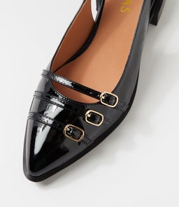 ESHINO MI BLACK PATENT LEATHER