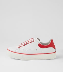 FALLIM MI WHITE RED LEATHER