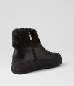 GERIKO MI BLACK BLACK LEATHER FUR