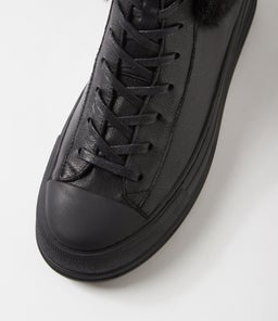 GERIKO MI BLACK BLACK LEATHER FUR