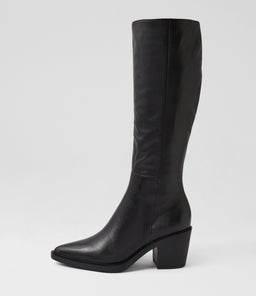LARINA MI BLACK LEATHER