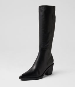 LARINA MI BLACK LEATHER