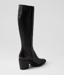 LARINA MI BLACK LEATHER