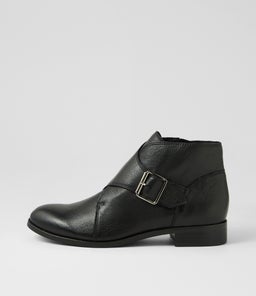 NIGGLEY MI BLACK BLACK HEEL LEATHER