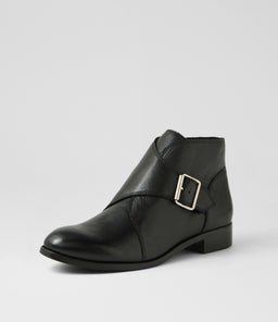 NIGGLEY MI BLACK BLACK HEEL LEATHER