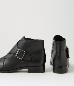 NIGGLEY MI BLACK BLACK HEEL LEATHER