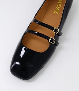 PRISS MI BLACK BLACK HEEL PATENT LEATHER