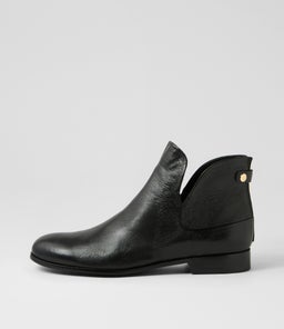 QUEENOF MI BLACK BLACK HEEL LEATHER