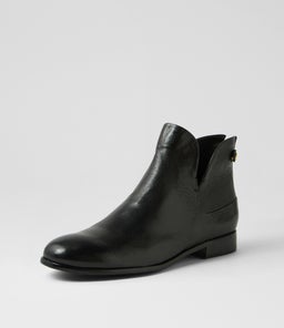 QUEENOF MI BLACK BLACK HEEL LEATHER
