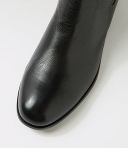 QUEENOF MI BLACK BLACK HEEL LEATHER