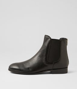QOLLEGE MI BLACK BLACK HEEL LEATHER