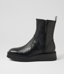 TOMKAT MI BLACK BLACK&BLACK LEATHER SOLE