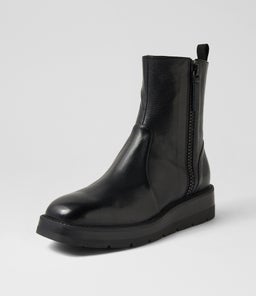 TOMKAT MI BLACK BLACK&BLACK LEATHER SOLE