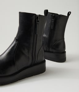 TOMKAT MI BLACK BLACK&BLACK LEATHER SOLE