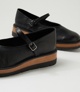 TONKY MI BLACK NAT&BLACK LEATHER SOLE