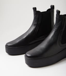 WHYNOT MI BLACK BLACK SOLE LEATHER