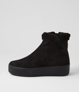 WARMUP MI BLACK BLACK SUEDE FUR
