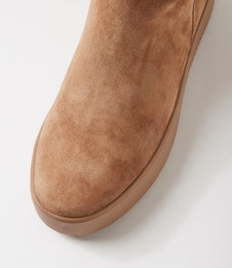 WARMUP MI LT CHOC BEIGE SUEDE FUR