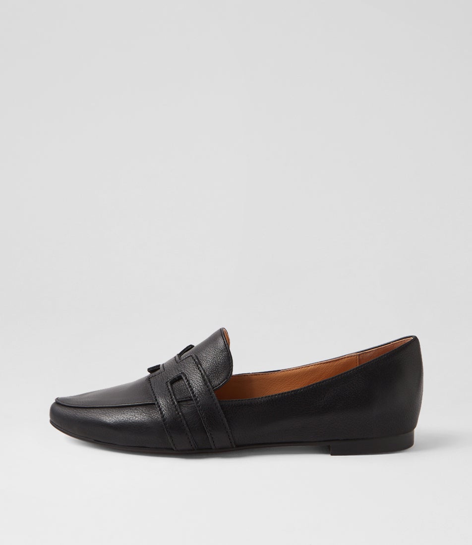 Sadita Black Leather Loafers Sadita Black Leather Loafers