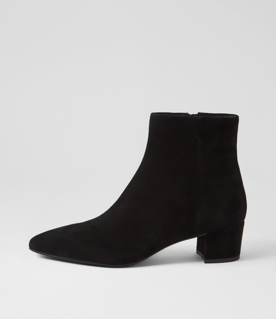 Aulimas Black Suede Ankle Boots Aulimas Black Suede Ankle Boots