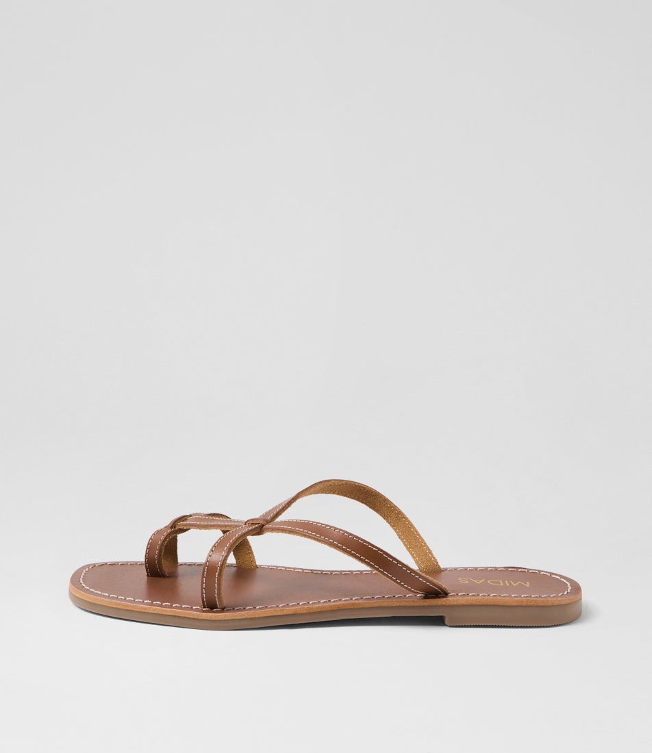Kisha Tan Leather Thongs Kisha Tan Leather Thongs