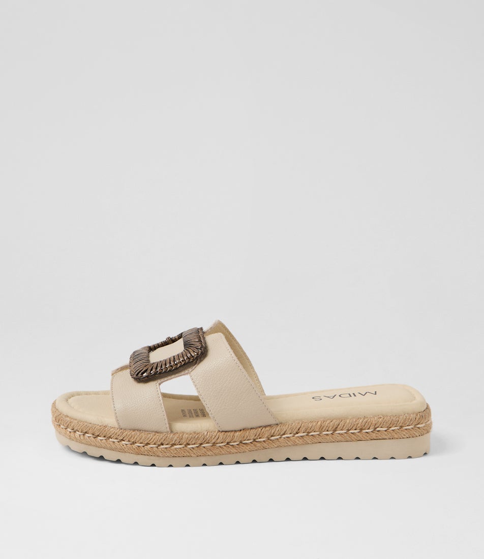 Sati Almond Leather Sandals Sati Almond Leather Sandals
