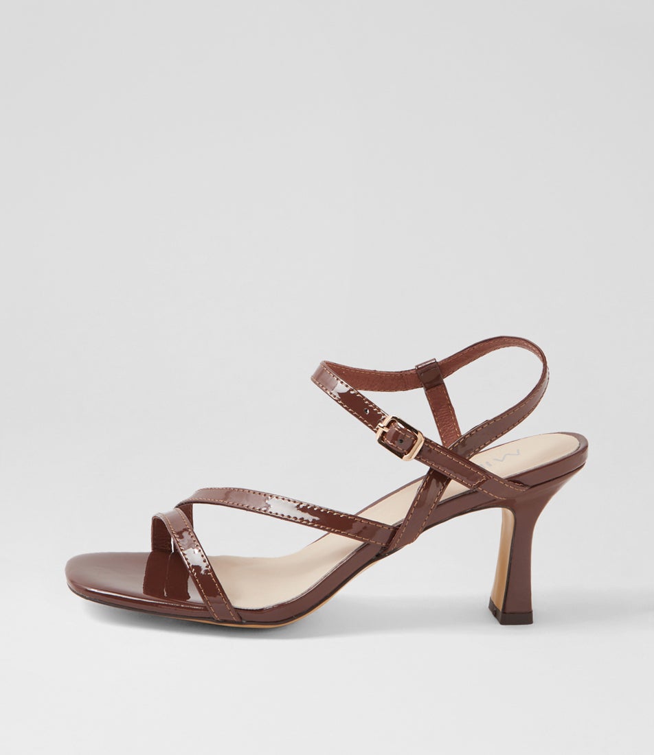 Tanty Choc Patent Leather Sandals