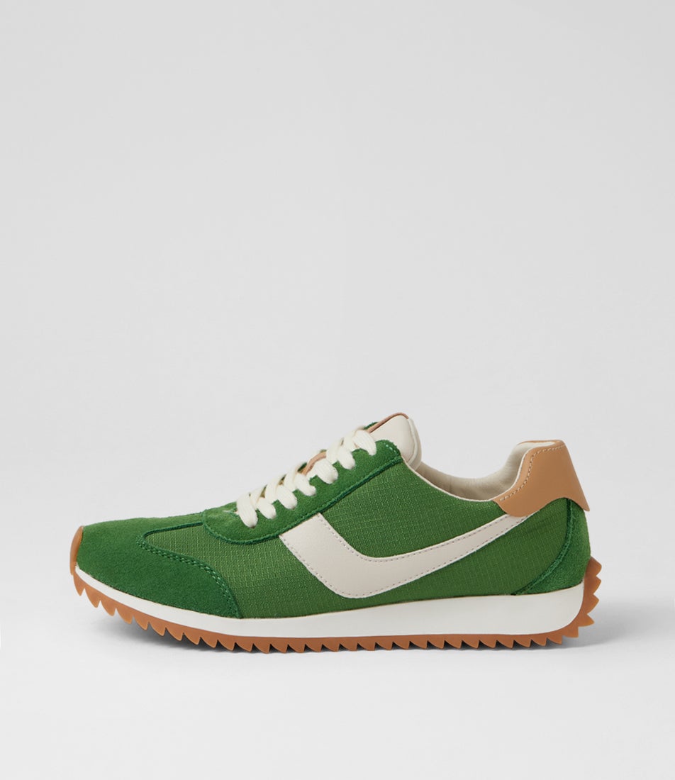 Donnie Green Natural Multi Suede Leather Lace Up Sneakers Donnie Green Natural Multi Suede Leather Lace Up Sneakers