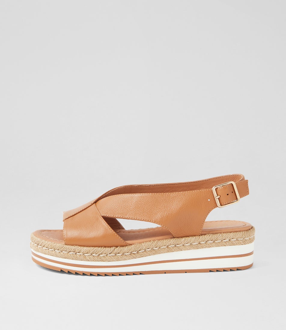 Axus Dark Tan Leather Sandals