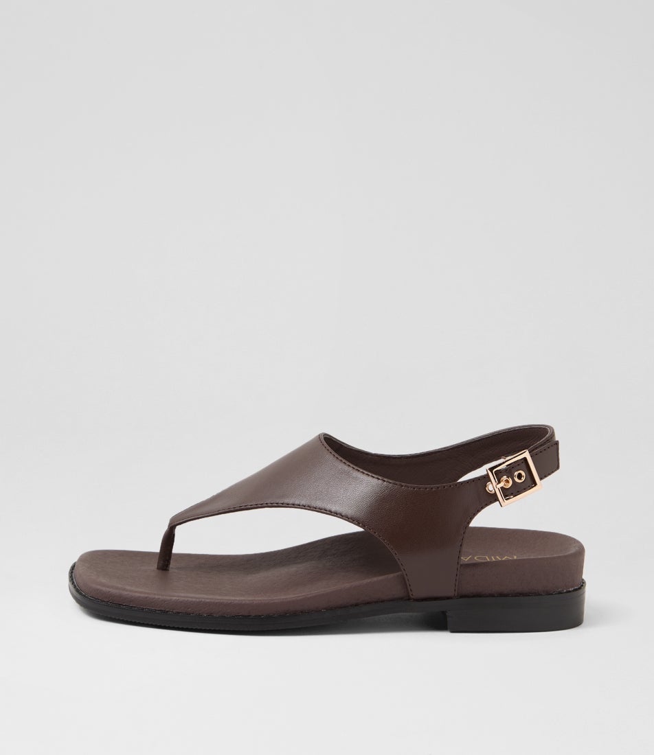 Enzo Choc Leather Thongs Enzo Choc Leather Thongs