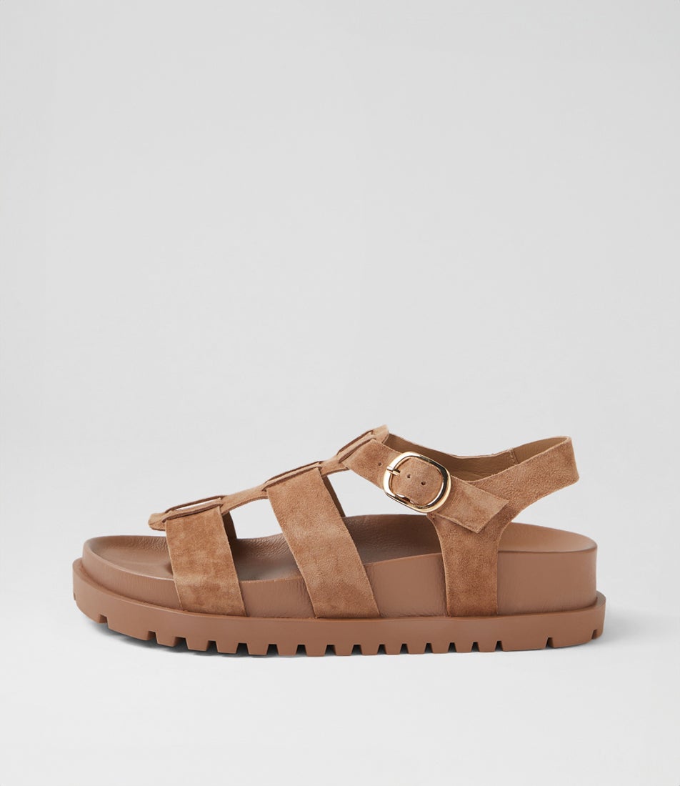 Urmila Light Choc Suede Sandals Urmila Light Choc Suede Sandals