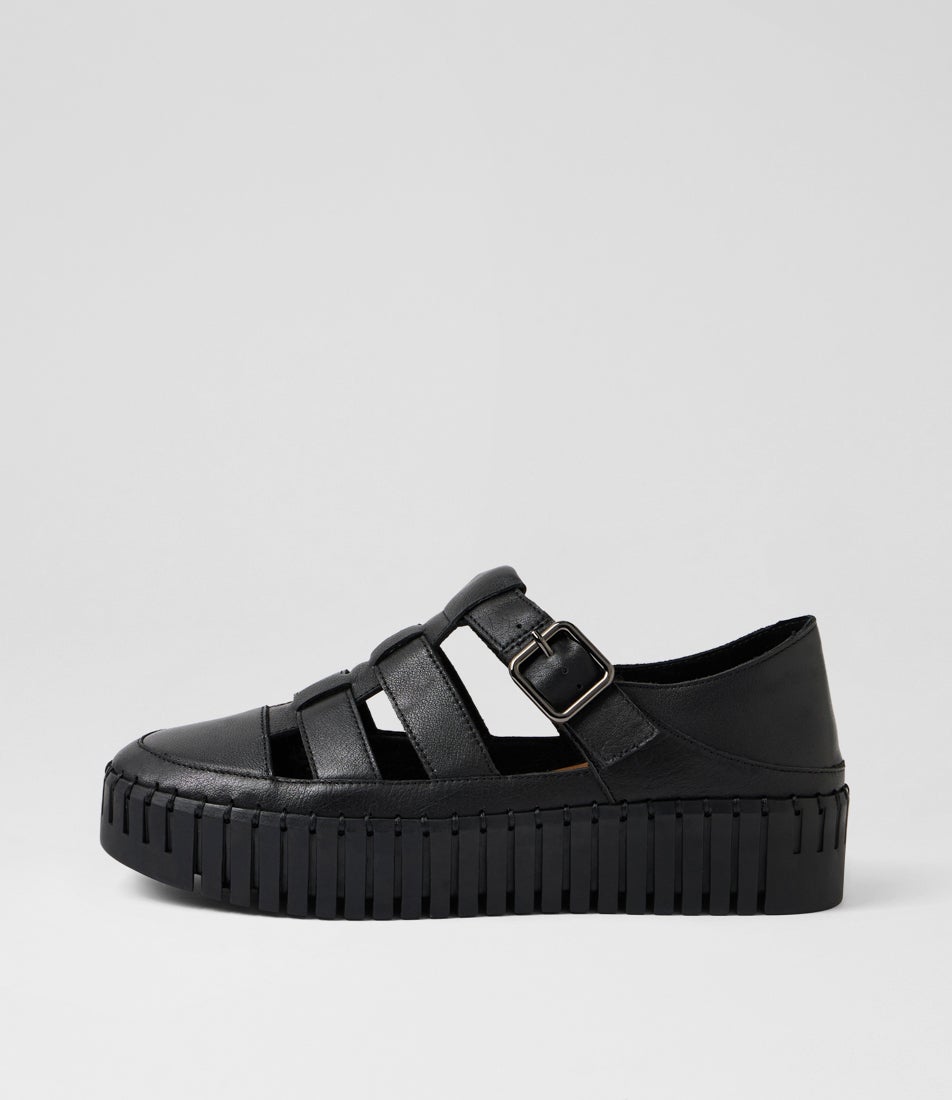 Bentaya Black Leather Sneakers Bentaya Black Leather Sneakers