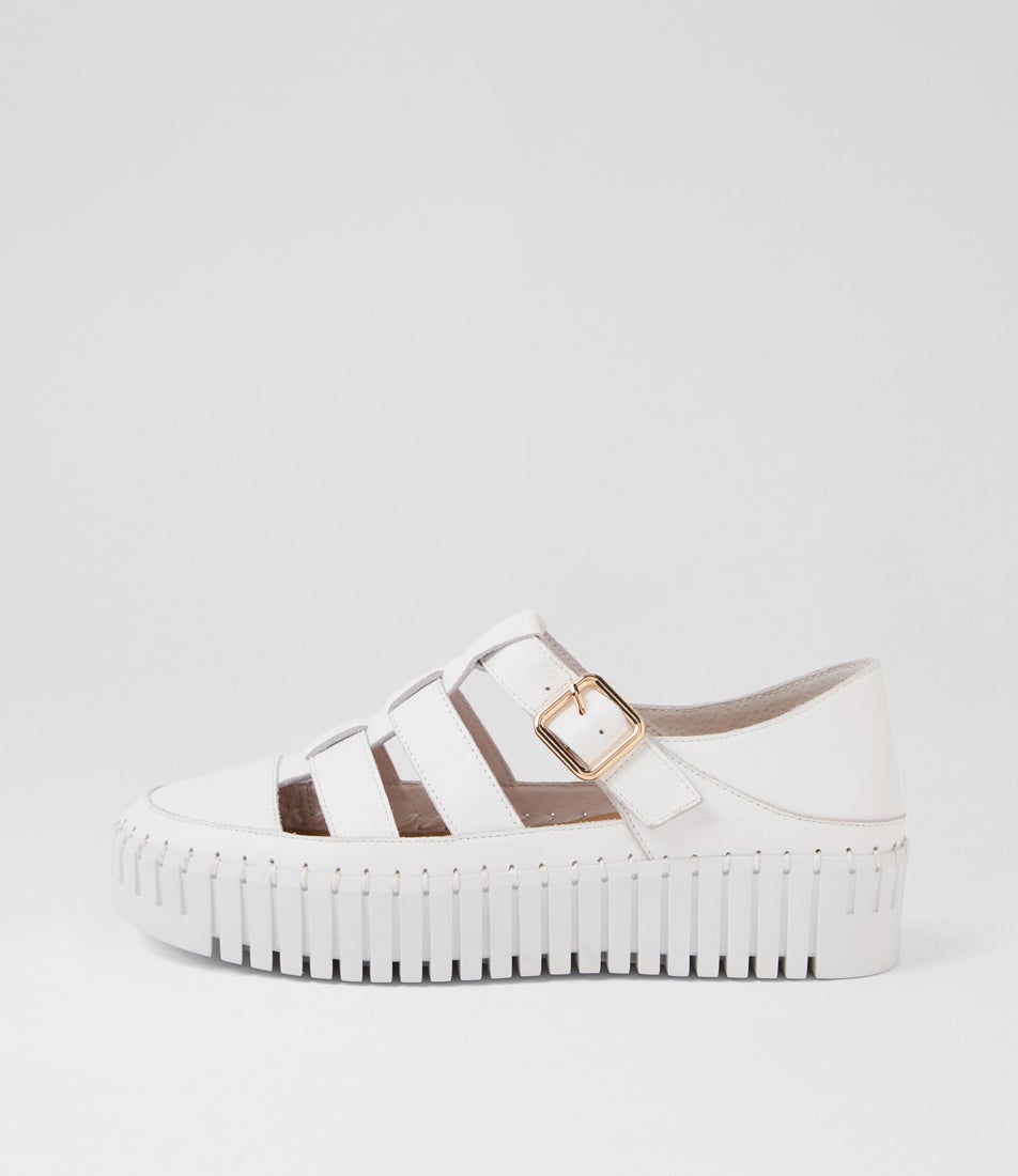 Bentaya White Leather Sneakers Bentaya White Leather Sneakers