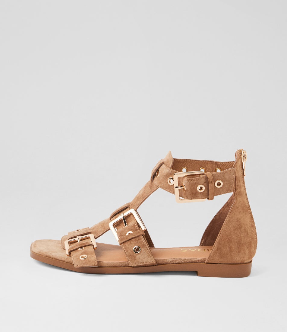 Lopair Light Choc Suede Sandals Lopair Light Choc Suede Sandals