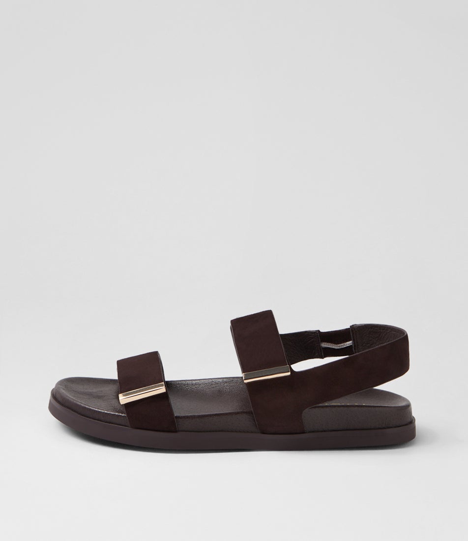Ruskit Choc Suede Sandals