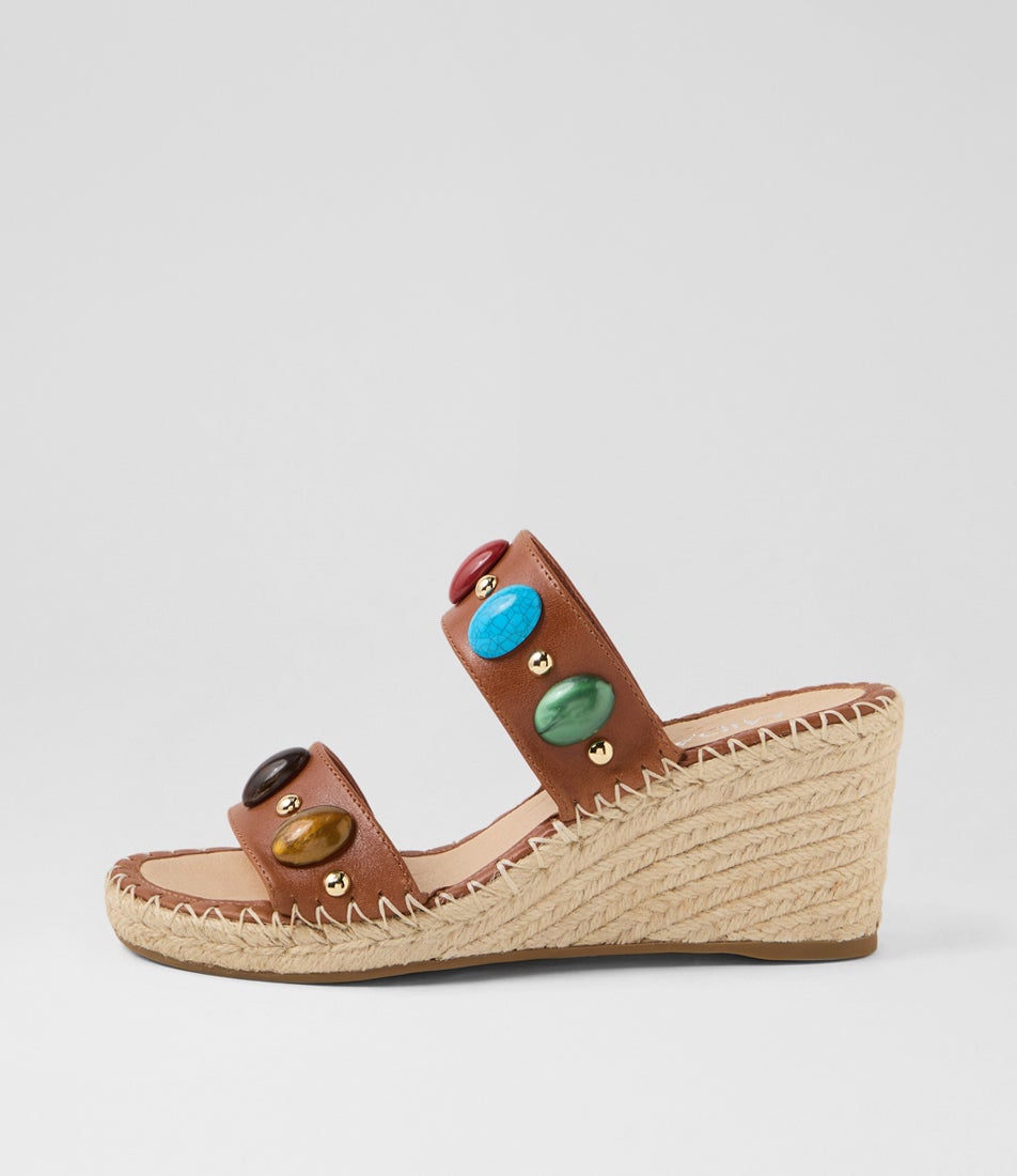 Geeva Brandy Multi Leather Sandals Geeva Brandy Multi Leather Sandals