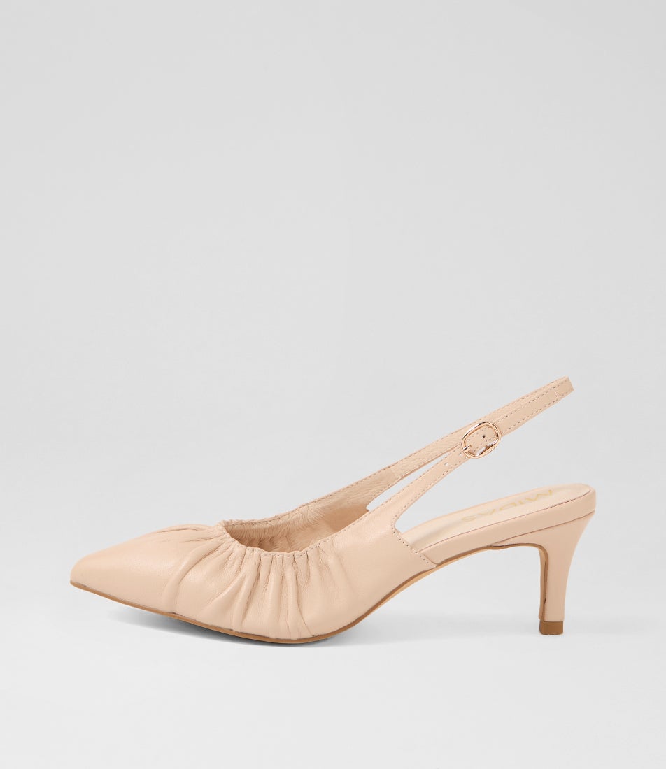 Cossette Nude Leather Heels Cossette Nude Leather Heels