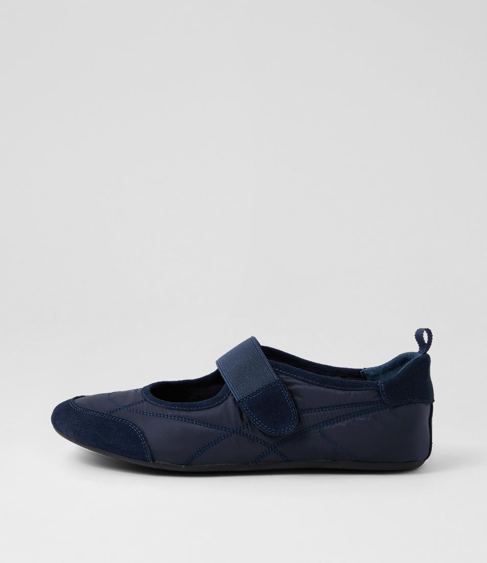 Battu Navy Suede Fabric Sneakers Battu Navy Suede Fabric Sneakers