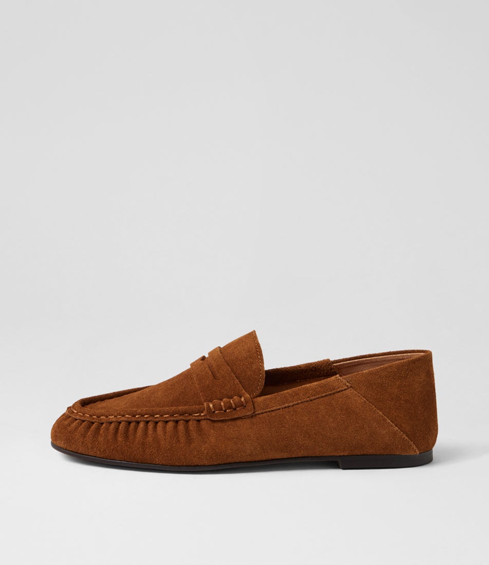 Lando Tan Suede Loafers