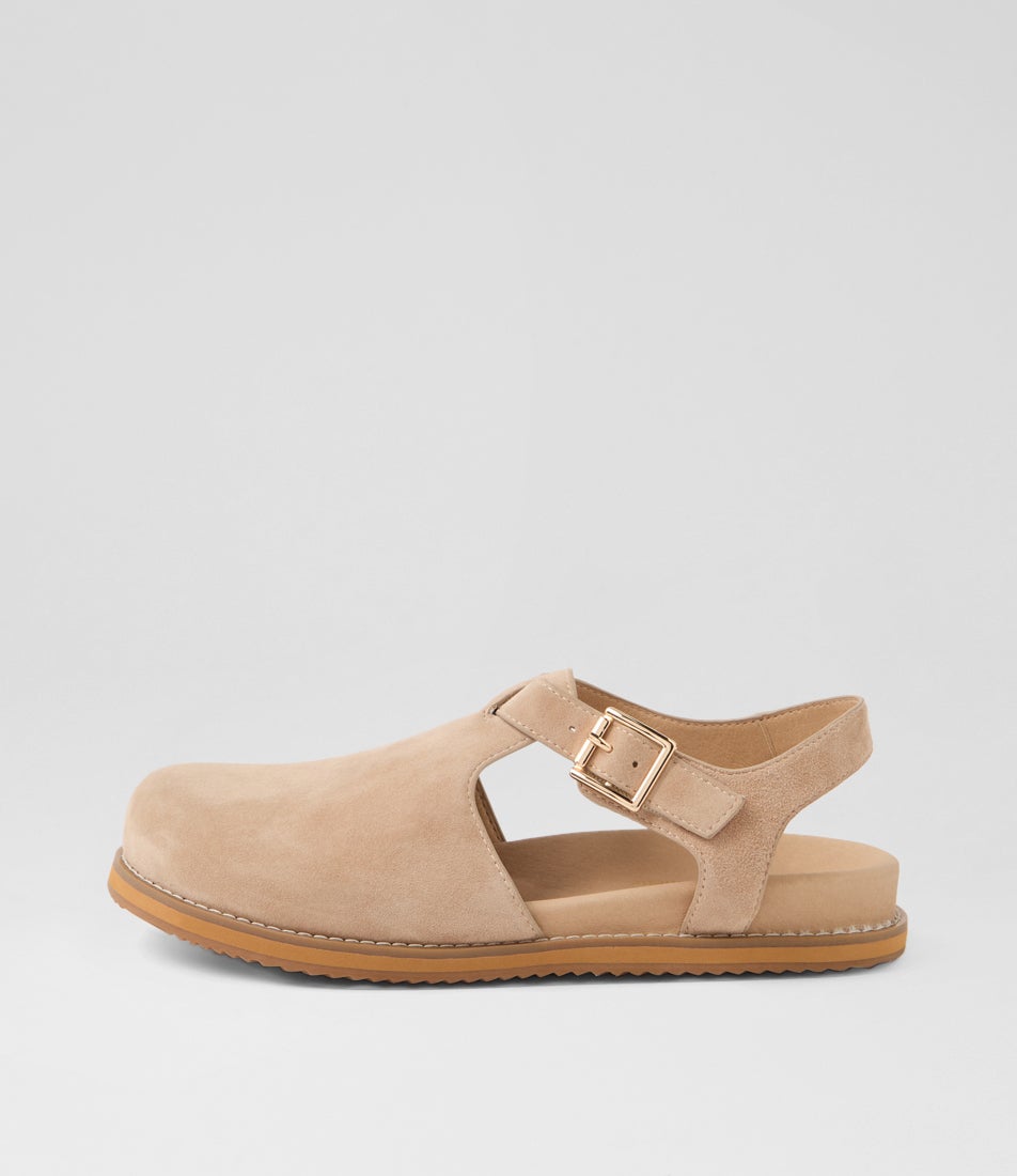 Zany Sandy Suede Flat Shoes