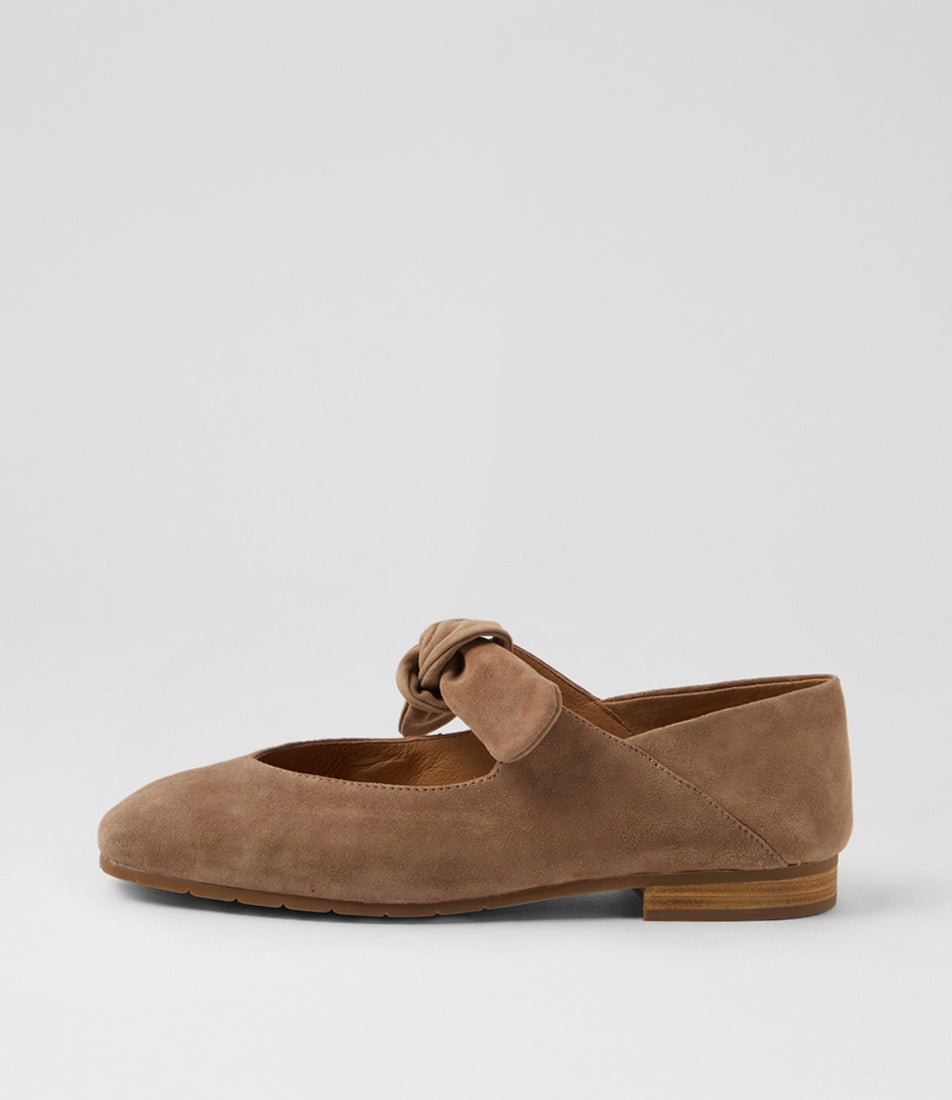 Pilot Light Choc Suede Flat Shoes