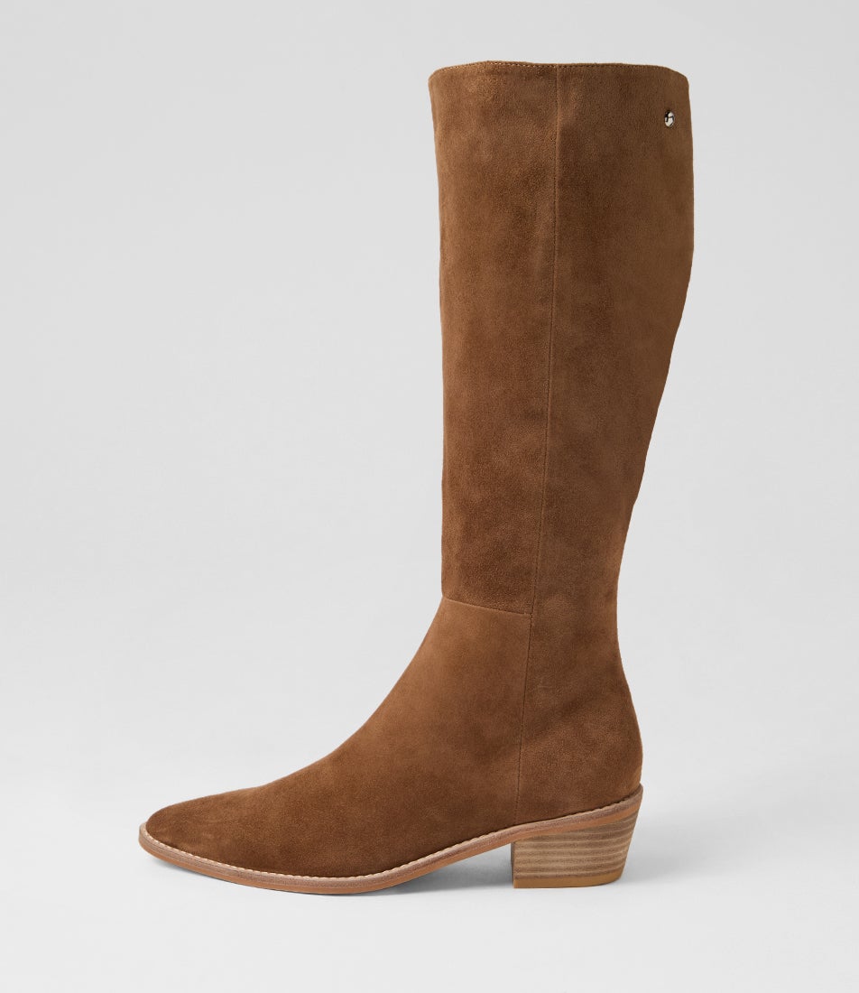 Demio Nutmeg Suede Knee High Boots Demio Nutmeg Suede Knee High Boots