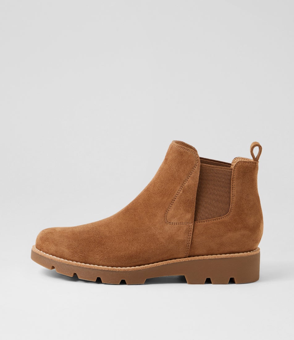 Dew Light Choc Suede Chelsea Boots