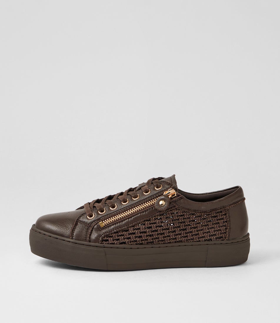 Fathom Choc Leather Mesh Sneakers Fathom Choc Leather Mesh Sneakers
