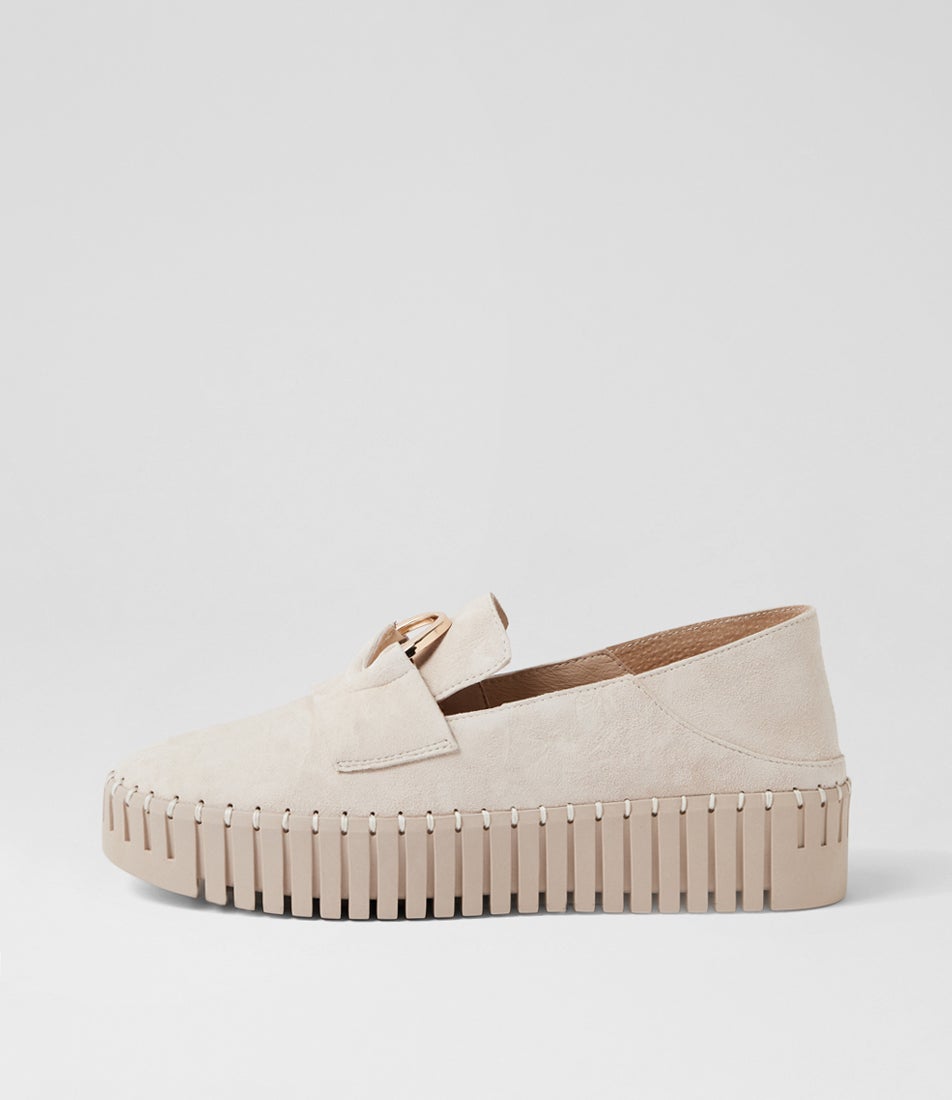 Baloo Beige Suede Loafers Baloo Beige Suede Loafers