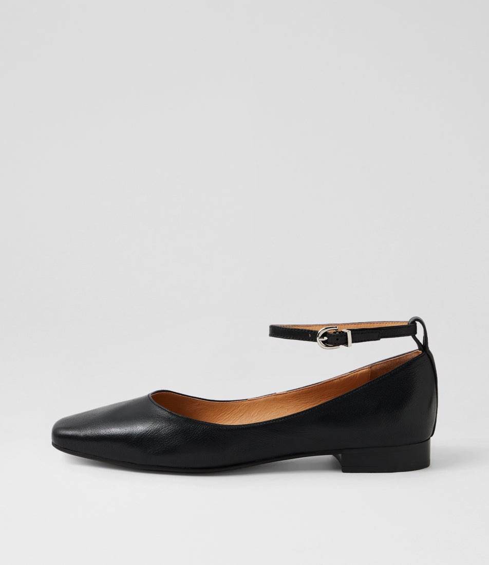 Dulche Black Leather Loafers
